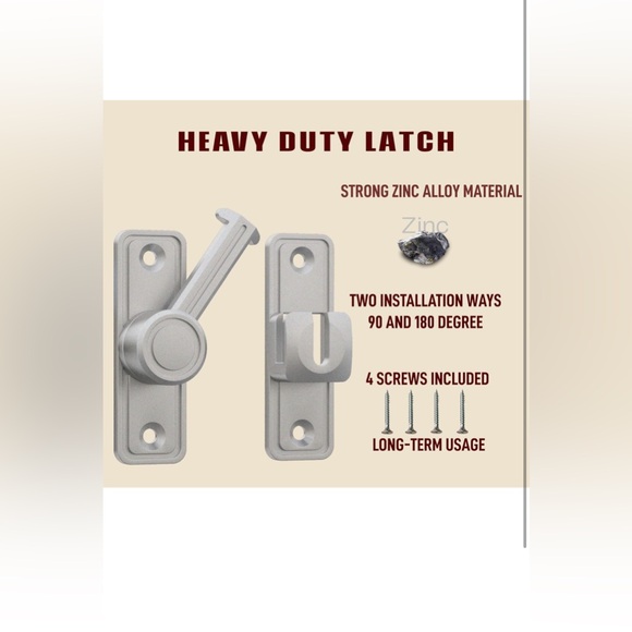 Barn Door Lock Latch - Picture 3 of 6